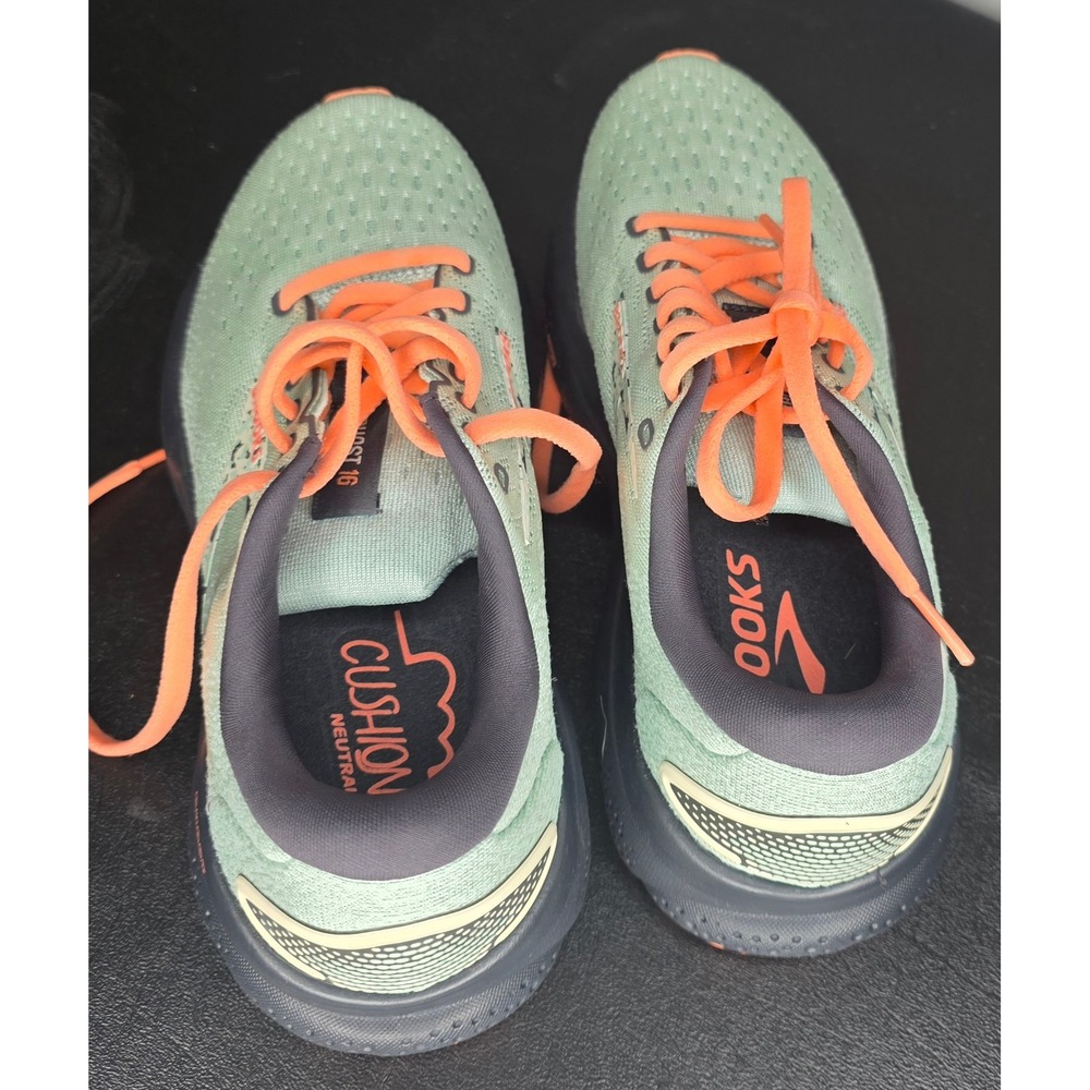 Brooks Ghost 16 Womens Running Shoes 6.5 Surf Flower Whitecap 1204071B378 - Picture 5 of 7